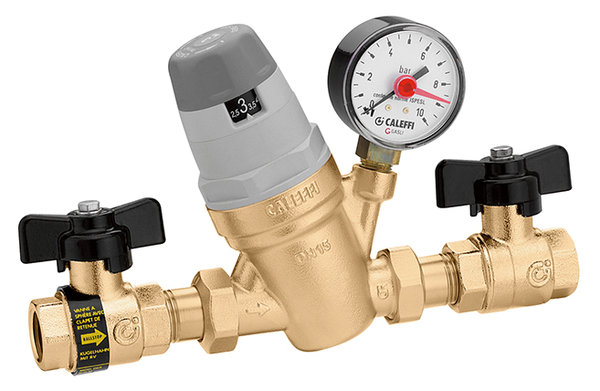 Automatyczny zawór do napełniania instalacji 1/2'' z przyłączem manometru 1/4'' GW