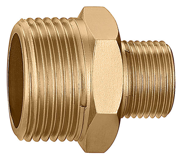 Złączka z gwintem zewnętrznym 3/4" GZ x 3/8" GZ - O 12