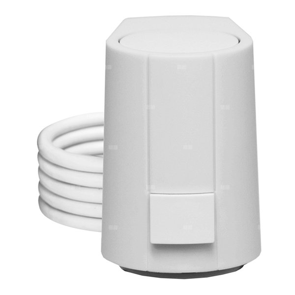 Siłownik termoelektryczny. Zasilanie 24 V. Normalnie zamknięty.Dla serii 145 i 149. Montaż przy użyciu adaptera. Sygnał sterujący 0-10 V.