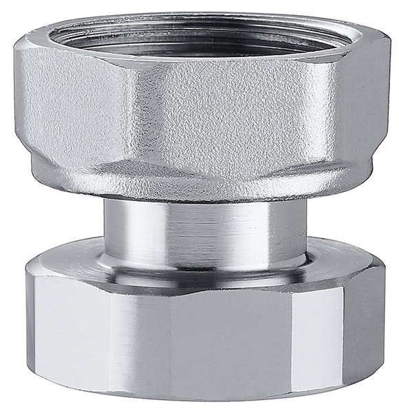 Złączka z nakrętką i uszczelnieniem. Chromowana 3-4” GW x 3-4” GW