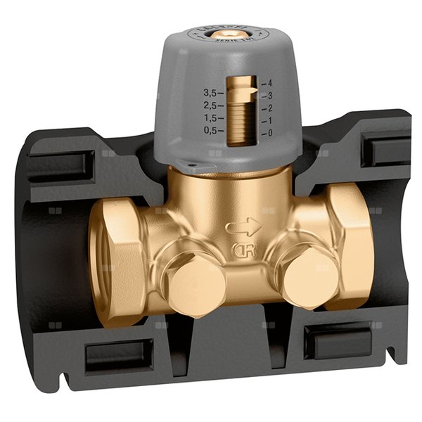 Zawór odcinający i zawór wstępnej regulacji 3/4"