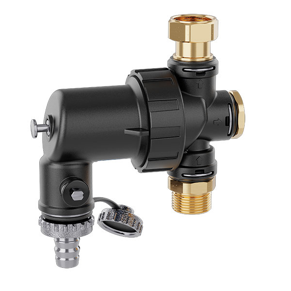 DIRTMAGMINI® - Kompaktowy filtr z magnesem do montażu pod kotłem 1" GZ x 1" GW