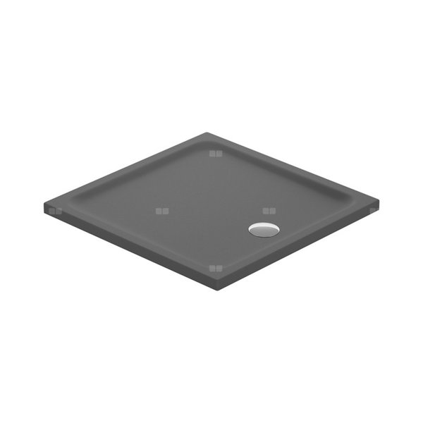 BRODZIK KWADRATOWY TAKO 90X4 SZARY MAT