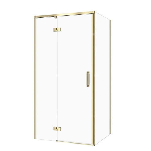 SET C281 KABINA LARGA ZAWIAS LEWA ZŁOTA MAT 100X90X195 SZK TRANS WIR