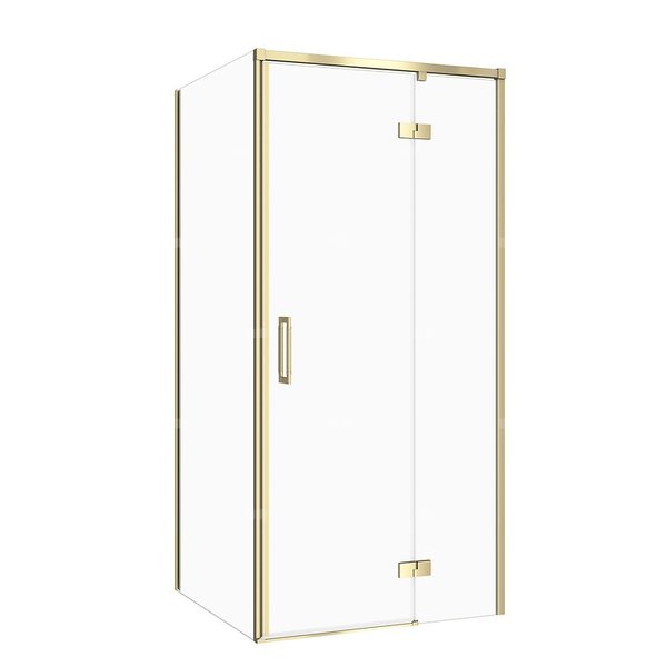 SET C268 KABINA LARGA ZAWIAS PRAWA ZŁOTA MAT 80X90X195 SZK TRANS WIR