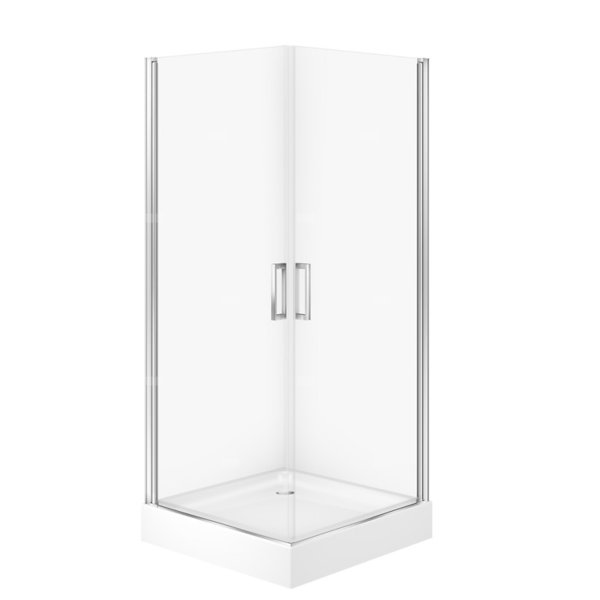 SET C386 KAB MODUO KWADR 2 DRZWI PEŁNE 90X90X195+TAKO BIAŁY 90X16 WIR