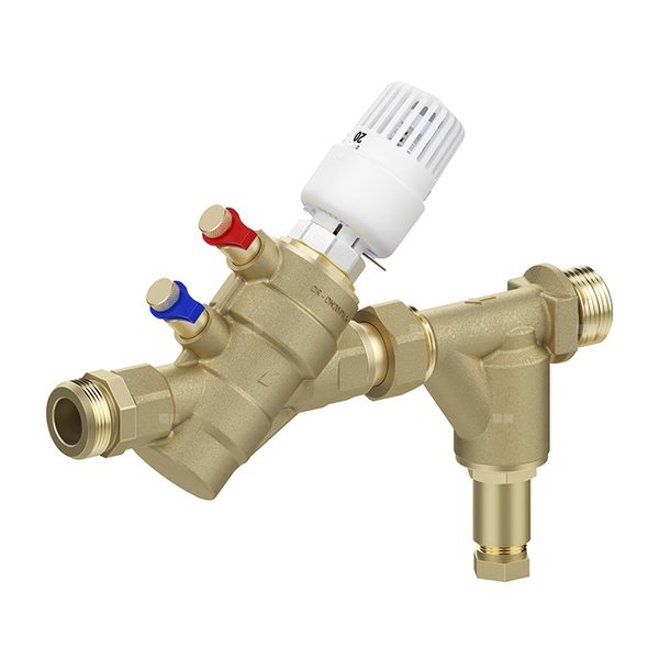 Zawór regulacyjny COMAP Nexus Vivax T-TF Mosiądz PN25, pol. Gwint zewnętrzny 3/4'' DN 20H, natężenie przepływu 2.22m3/h od -20'C do 120'C, niezależny od ciśnienia