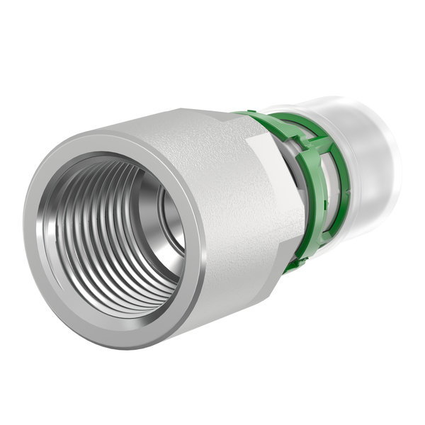 Złączka prosta, końcówka zaprasowywana COMAP MultiSkin Visu-Control, mosiądz, 18x2 x 1/2'' (MZ x GW)