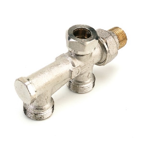 Przyłącze grzejnika dwururowe COMAP 915 mosiądz 1/2'' x 3/4'' zamykane