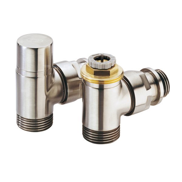 Zestaw podłączeniowy do grzejników dekoracyjnych COMAP DESIGN kątowy Chrom