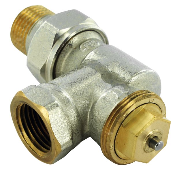 Zawór grzejnikowy termostatyczny COMAP R807 kątowy odwrócony, połączenie 1/2'' (niklowanie)