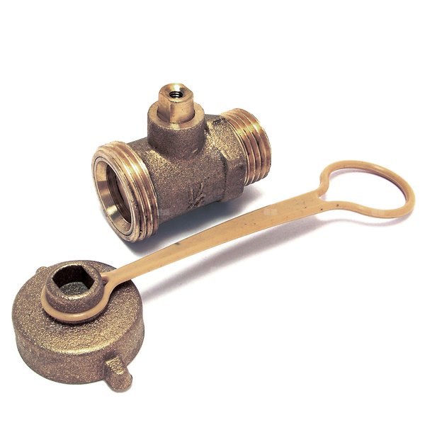Zawór wodny COMAP Spustowy z korkiem GW 1/2'' x GZ 1/2''