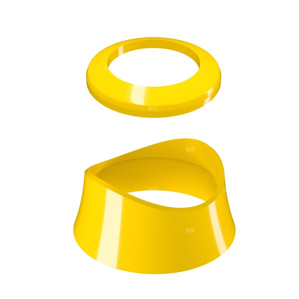 Zestaw pierścieni ozdobnych do głowicy SENSO kolor żółty
