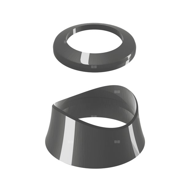 Zestaw pierścieni ozdobnych do głowicy SENSO kolor chrom