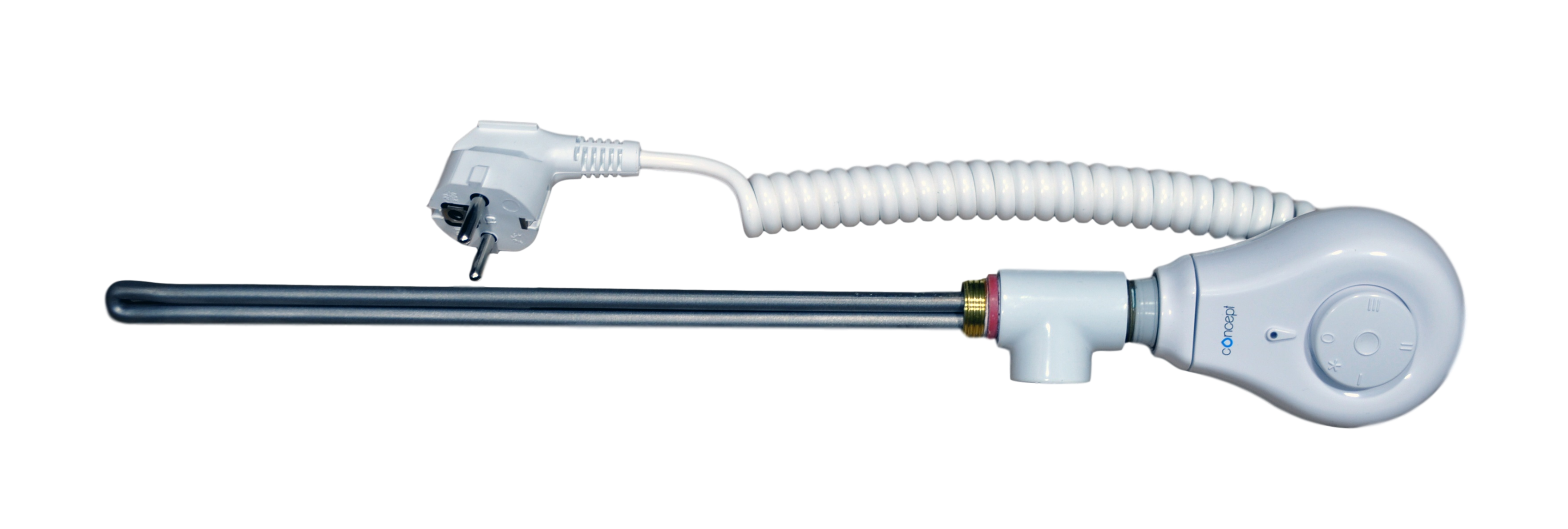 Grzałka Concept by Hottech z regulatorem elektronicznym temperatury, biała 300W