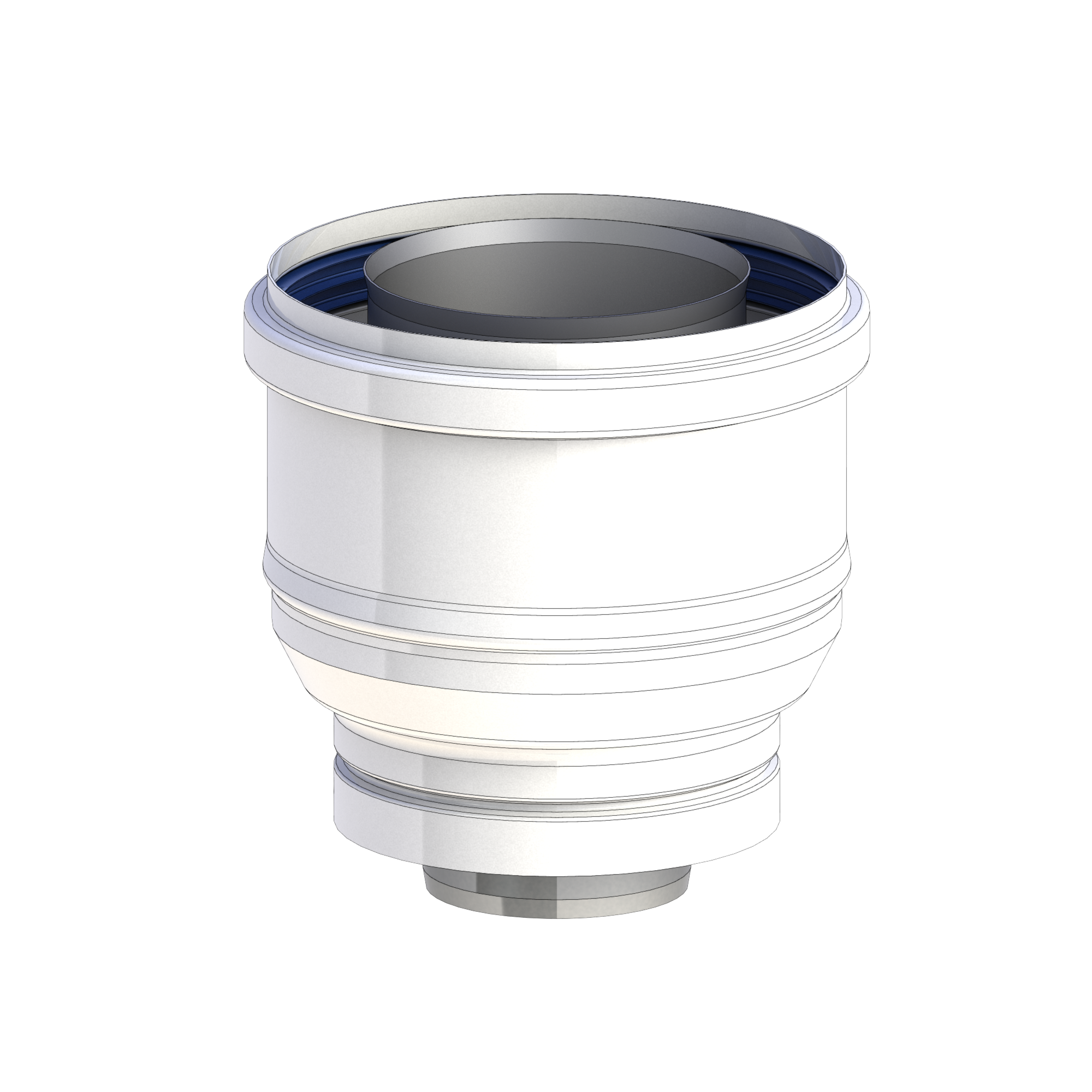CONCEPT Adapter dla kotła Beretta Mynute, MySmart, Ciao, Quadra, rozszerzająca fi 60/100- fi 80/125, PP