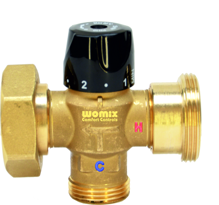 Zawór termostatyczny Concept By WOMIX GZM THERM-R Gwint wewnętrzny 1 1/2'' min. 20'C max. 45'C