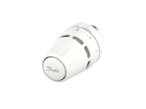 Danfoss Regus™ cieczowa głowica do zaworów M30x1.5. Minimalna nastawa temperatury 16 C.