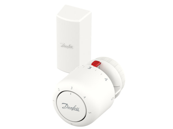 Danfoss Aero™ gazowa głowica z czujnikiem wyniesionym do zaworów Danfoss RA.