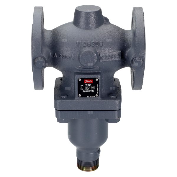 Zawór regulacyjny dwudrożny DANFOSS VFQ2, DN 25 (kołnierz x kołnierz), PN 16, Kvs: 400 m3/h