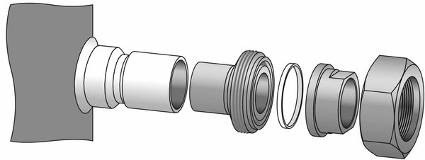 Zestaw adaptacyjny do lutowania (1-3/4" rotolock, 1-3/8" ODF), (1-1/4" rotolock, 7/8" ODF)