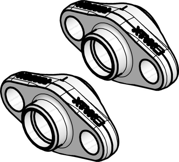 Zestaw kołnierzy STAINLESS STEEL