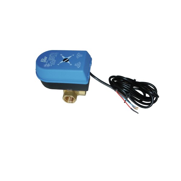 Zawór przełączający trzydrogowy z siłownikiem DN20