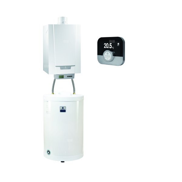 Pakiet - Kocioł gazowy jednofunkcyjny DE DIETRICH MCR3 evo 15T kondensacyjny wiszący 6.1 - 15.8 kW + RegulatorSMART TC + Zasobnik c.w.uSR100MG