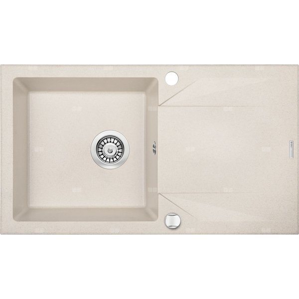 Zlew. evora beż granit 1k z/o 780x440x193, 3,5" + osprzęt space-saver