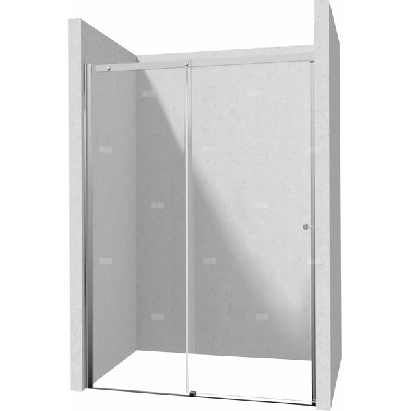 Drzwi przesuwne kerria plus chrom 170 cm z powłoką, szkło totalwhite