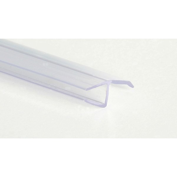 Uszczelka pionowa transparentna, do szyb 6 mm, długość 1970 mm, (seria kerria)