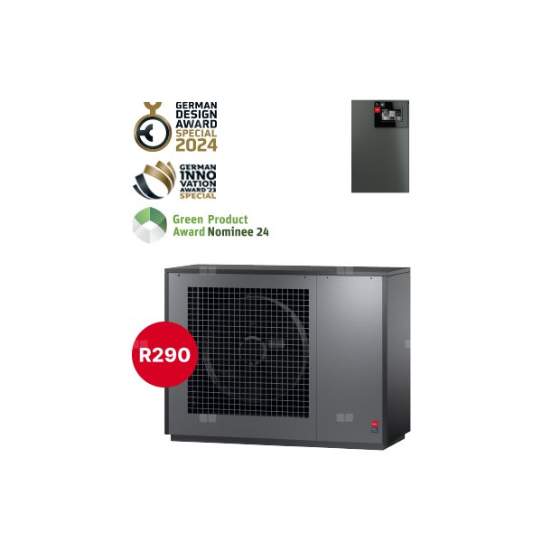 Powietrzna, rewersyjna, propanowa pompa ciepła do montażu zewnętrznego LA 1118CP