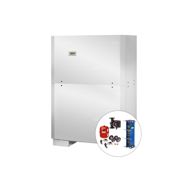 Wodna, grzewcza, wysokotemperaturowa pompa ciepła: zestaw gruntowa PC + osprzęt WSIH 110TU