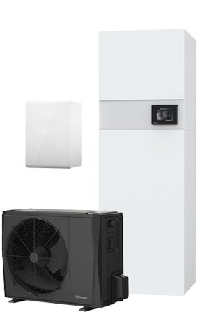 Pakiet - Pompa ciepła powietrze-woda split DIMPLEX LIA COMFORT 6 6.21 kW 230 V + Moduł naścienny NWPM Touch + Zasobnik c.w.u. 200L + Zasobnik buforowy PSP 50E (50L)