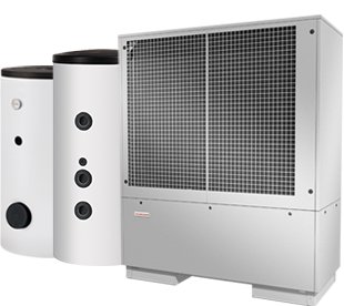 Pakiet - Pompa ciepła powietrzna powietrze-woda monoblok DIMPLEX MONO TU 40 22.6 kW 400 V + Zasobnik c.w.u. WWSP 556 (500L) + Zasobnik buforowy PSW 500 (500L)