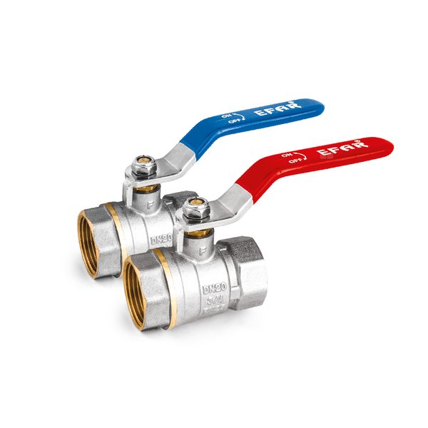 Kurek kulowy do wody powietrza glikolu (rączka) ART. 120 EFAR 4/40 DN 11/4"Nieb.