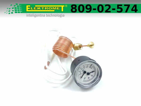Manometr ELEKTROMET 57mm, 0-4 bar, 0-120'C