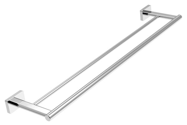 GRETA wieszak na ręcznik podwójny 60 cm, chrom
