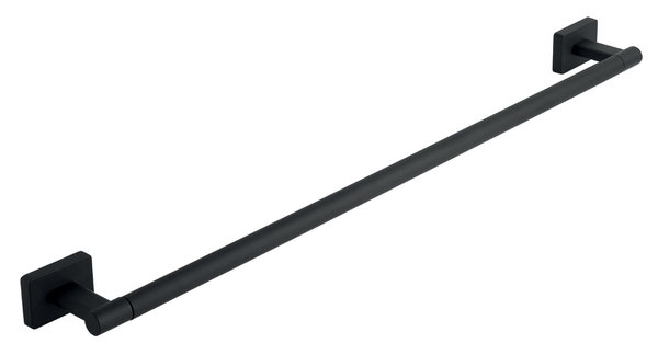 GRETA wieszak na ręcznik pojedynczy 60 cm, czarny mat