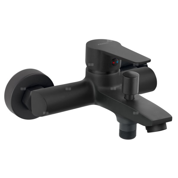 RITTO bateria wannowa ścienna, czarny