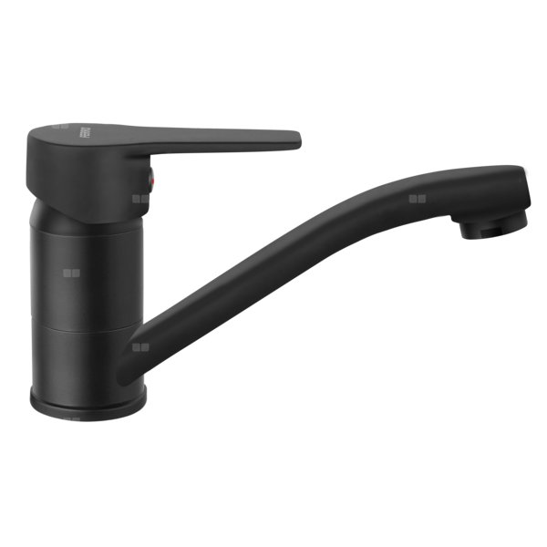 RITTO bateria umywalkowa stojąca obrotowa wylewka, czarny