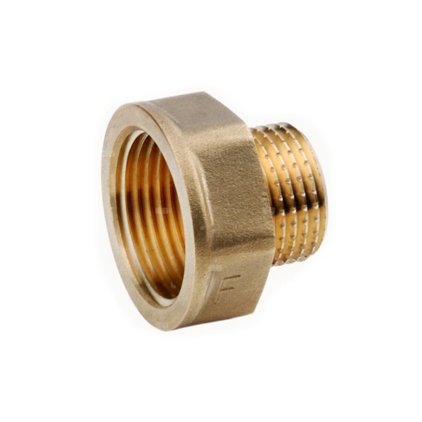 Redukcja FERRO (żółty), 3/4'' x 1/2'' (GW x GZ)