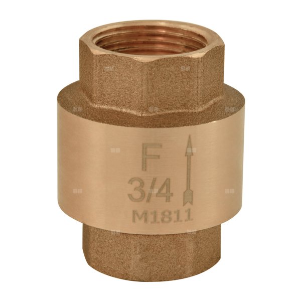 Zawór zwrotny FERRO z elementem zamykającym z tworzywa 2 1/2'' GW PN 10 max. 100'C