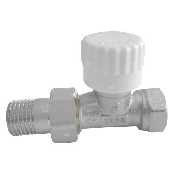 Zawór termostatyczny prosty 1/2" z nastawą wstępną