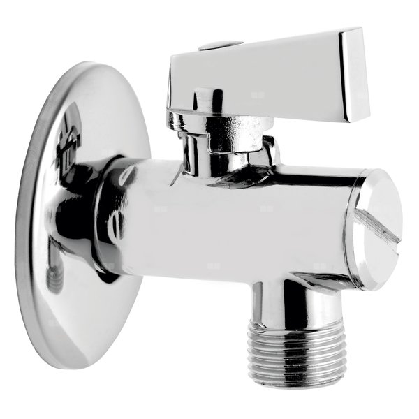 Zawór kulowy FERRO Z filtrem z rozetą 1/2'' x 3/4'' GZ kątowy, uchwyt: motylek