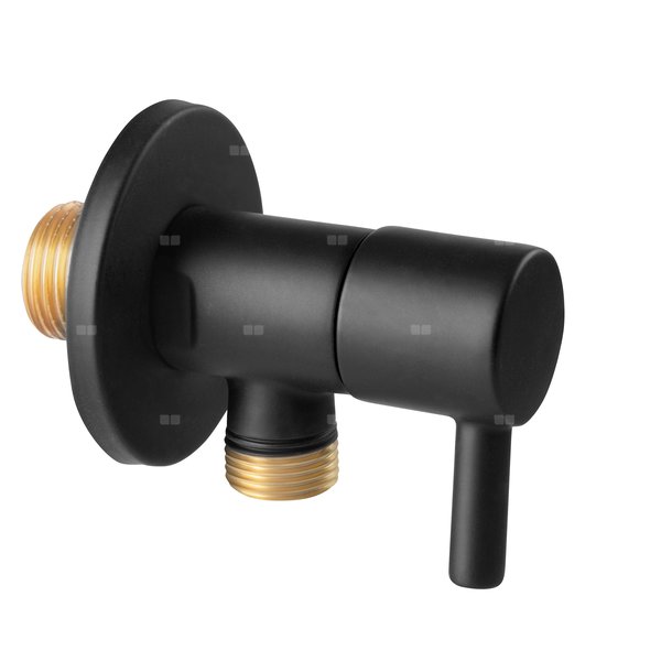 Zawór wodny FERRO ROTONDO, czarny GZ 1/2'' x GZ 3/8''