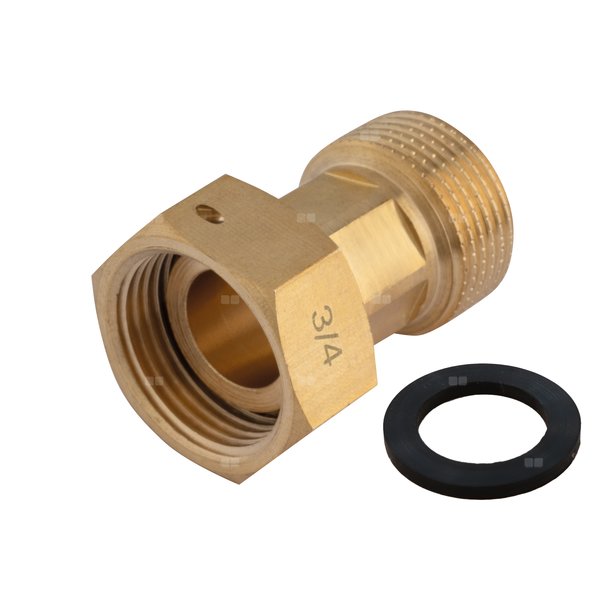 Półśrubunek prosty z uszczelnieniem płaskim, nakrętno-wkrętny  1/2x1/2