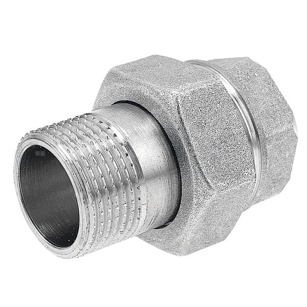 Śrubunek prosty z uszczelką FERRO, mosiądz (chrom), 5/4'' (GW x GZ)