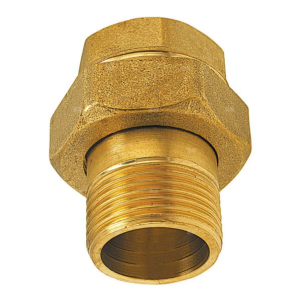 Śrubunek prosty FERRO, mosiądz (żółty), 1/2'' (GW x GZ)