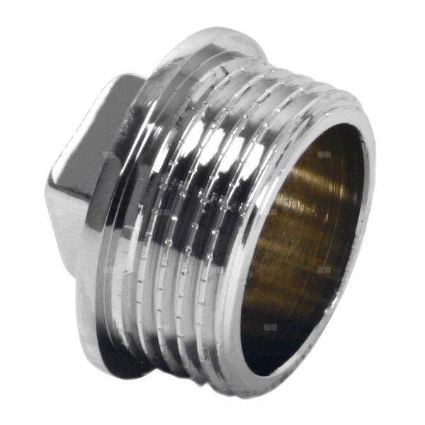 Korek FERRO mosiądz GZ 3/4'', kolor chrom